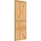 Ekena Millwork Framed Board-n-Batten Shutters w/Z-Bar, Rough Sawn Western Red Cedar, 26 7/8W x 66H, PR RBF06Z26X066RWR - alternate 4